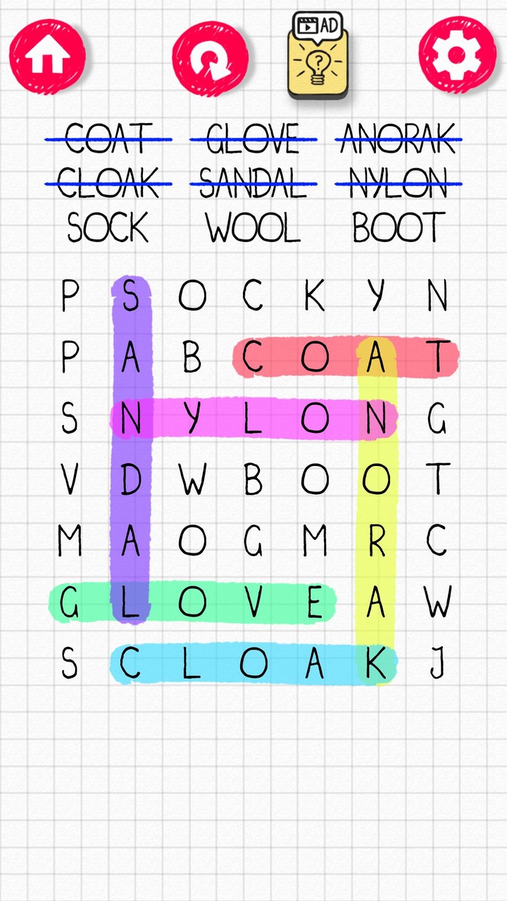 Word Search screenshot image 1_Popularmodapk.com