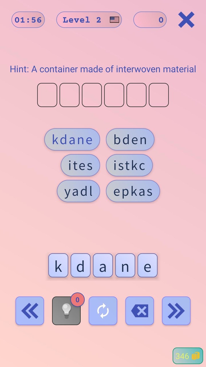 Anagram - Word Game screenshot image 1_Popularmodapk.com