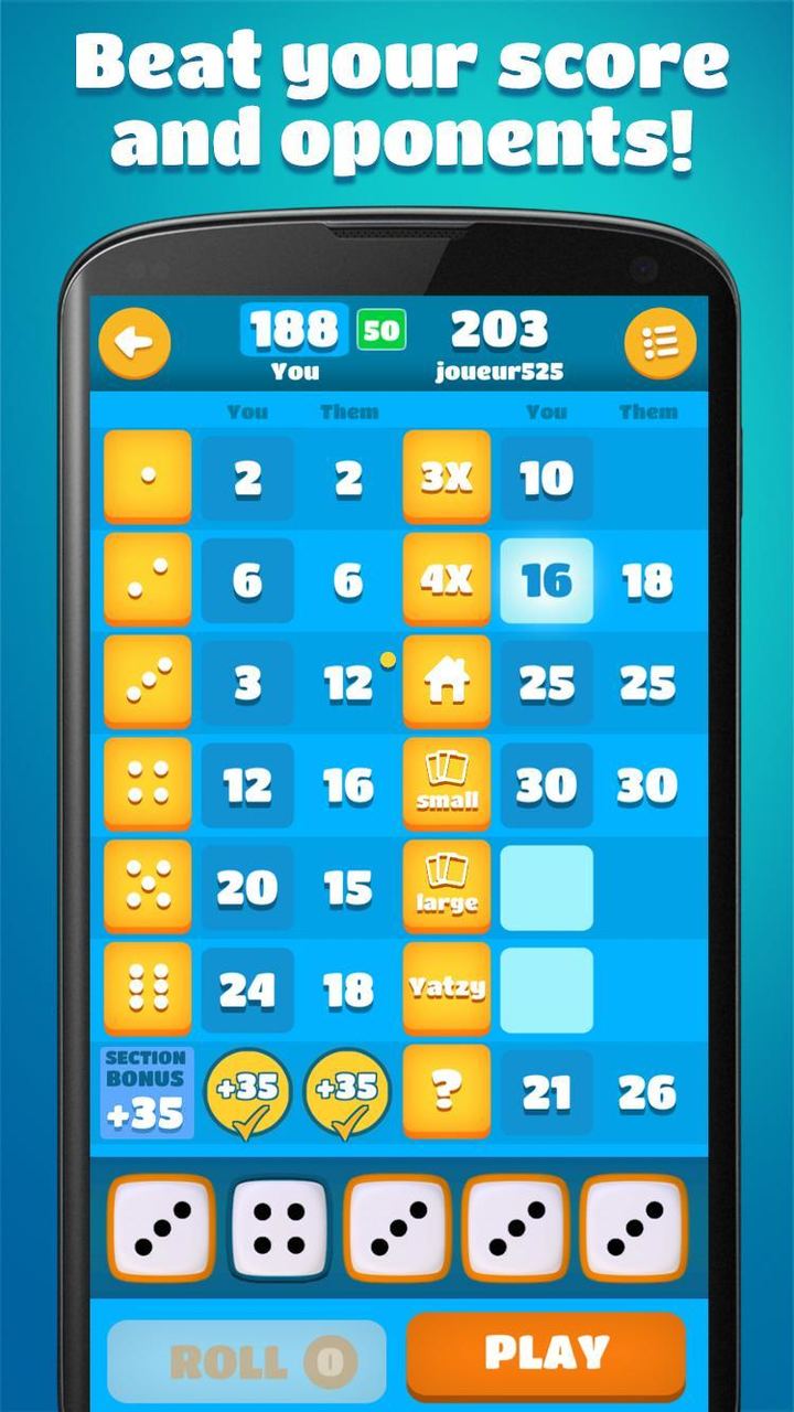 Yatzy screenshot image 4_Popularmodapk.com