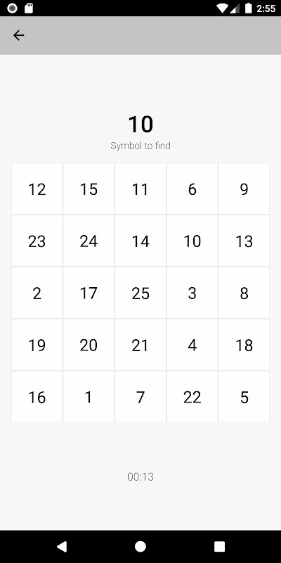 Schulte table: speed reading screenshot image 1_Popularmodapk.com