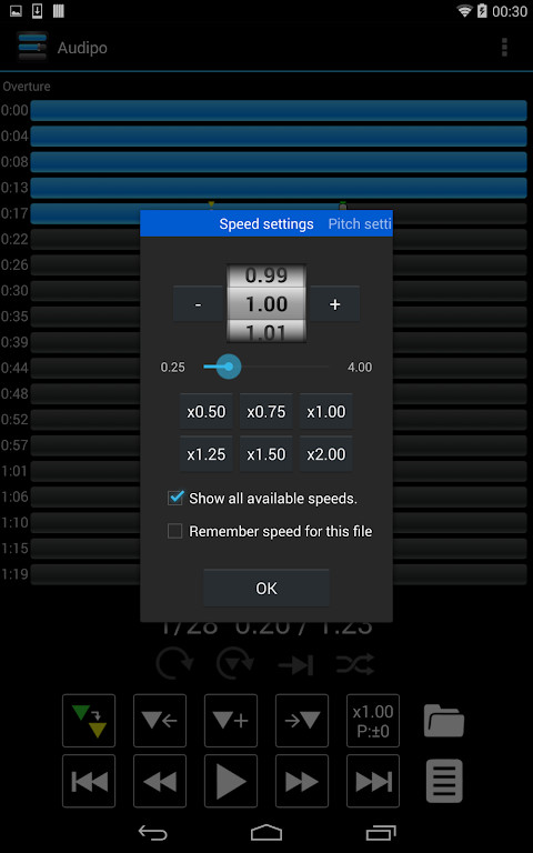 Audipo:Audio speed changer screenshot image 10_Popularmodapk.com