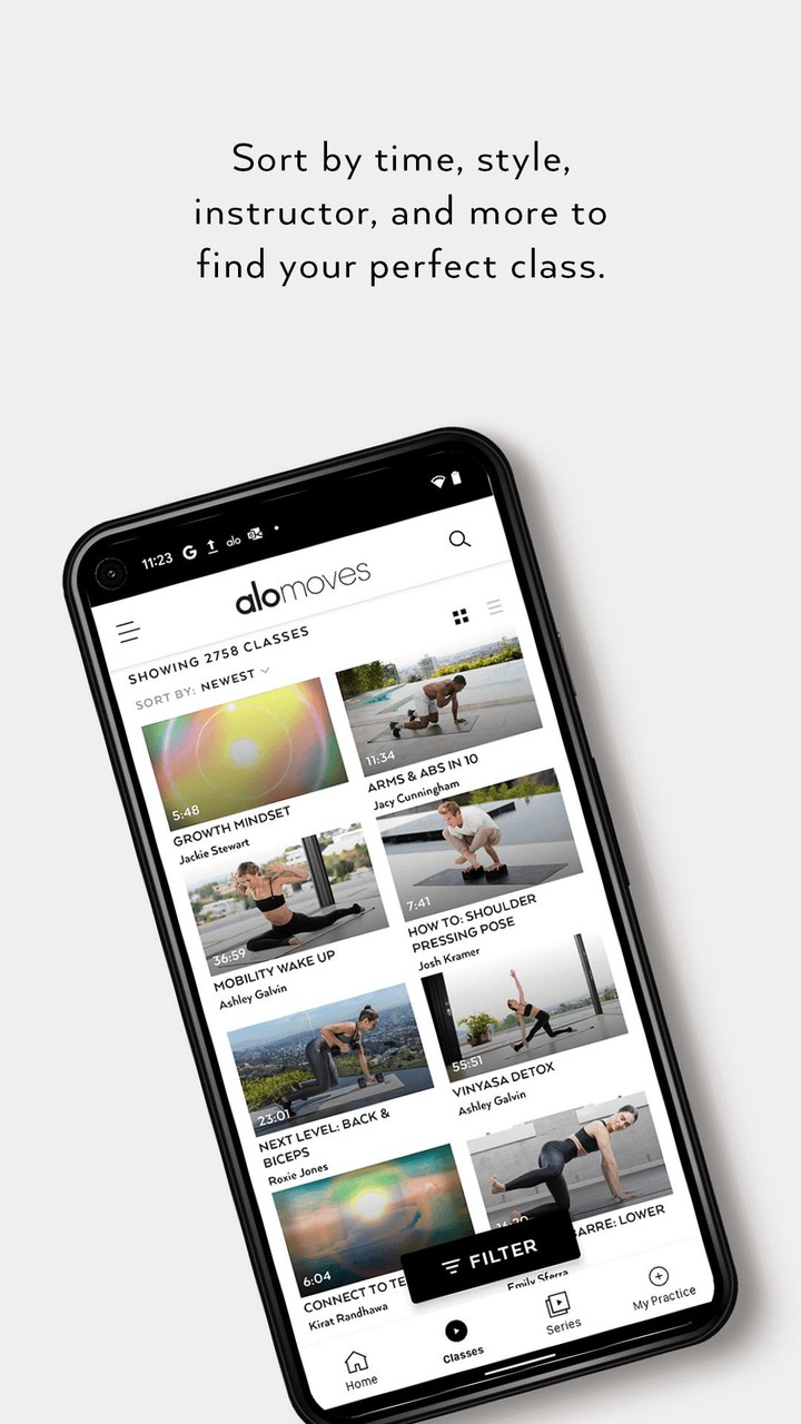 Alo Moves - Yoga Classes screenshot image 6_Popularmodapk.com