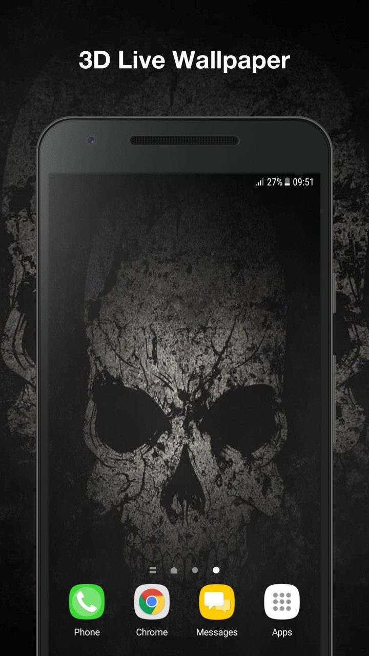 Black Skull Live Wallpaper screenshot image 6_Popularmodapk.com