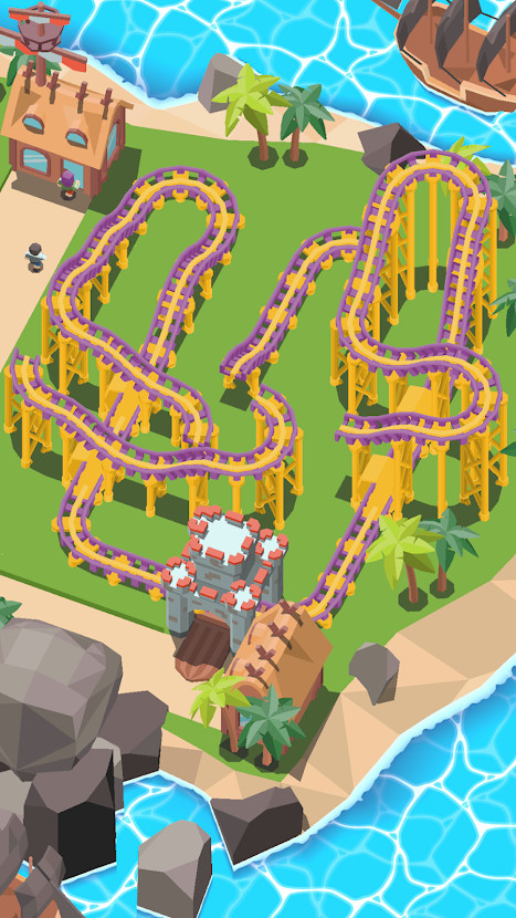 Coaster Builder: Roller Coaster 3D Puzzle Game(Mod) screenshot image 5_Popularmodapk.com