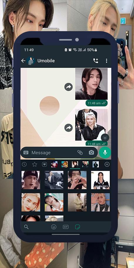 Hyunjin SKZ Animated WASticker screenshot image 4_Popularmodapk.com