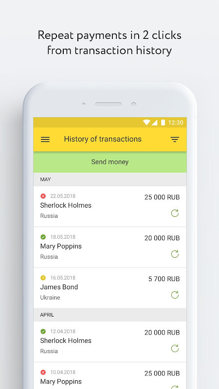 Unistream Money transfers screenshot image 5_Popularmodapk.com