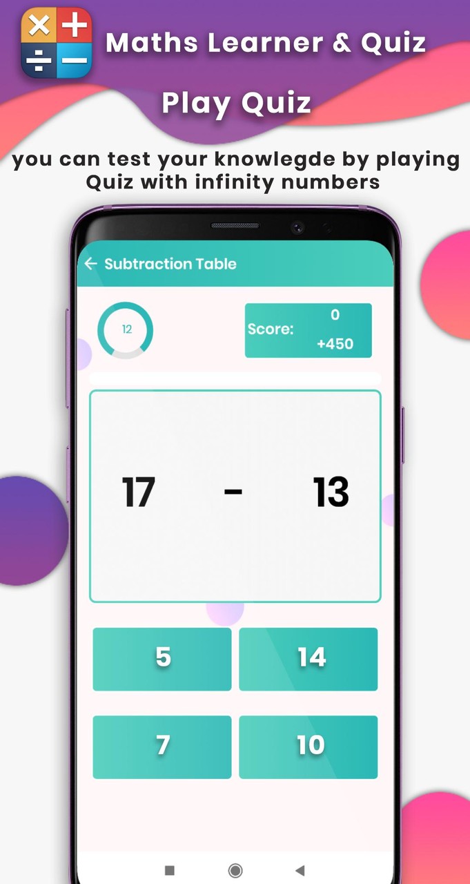 Learn Math : mental arithmetic screenshot image 4_Popularmodapk.com