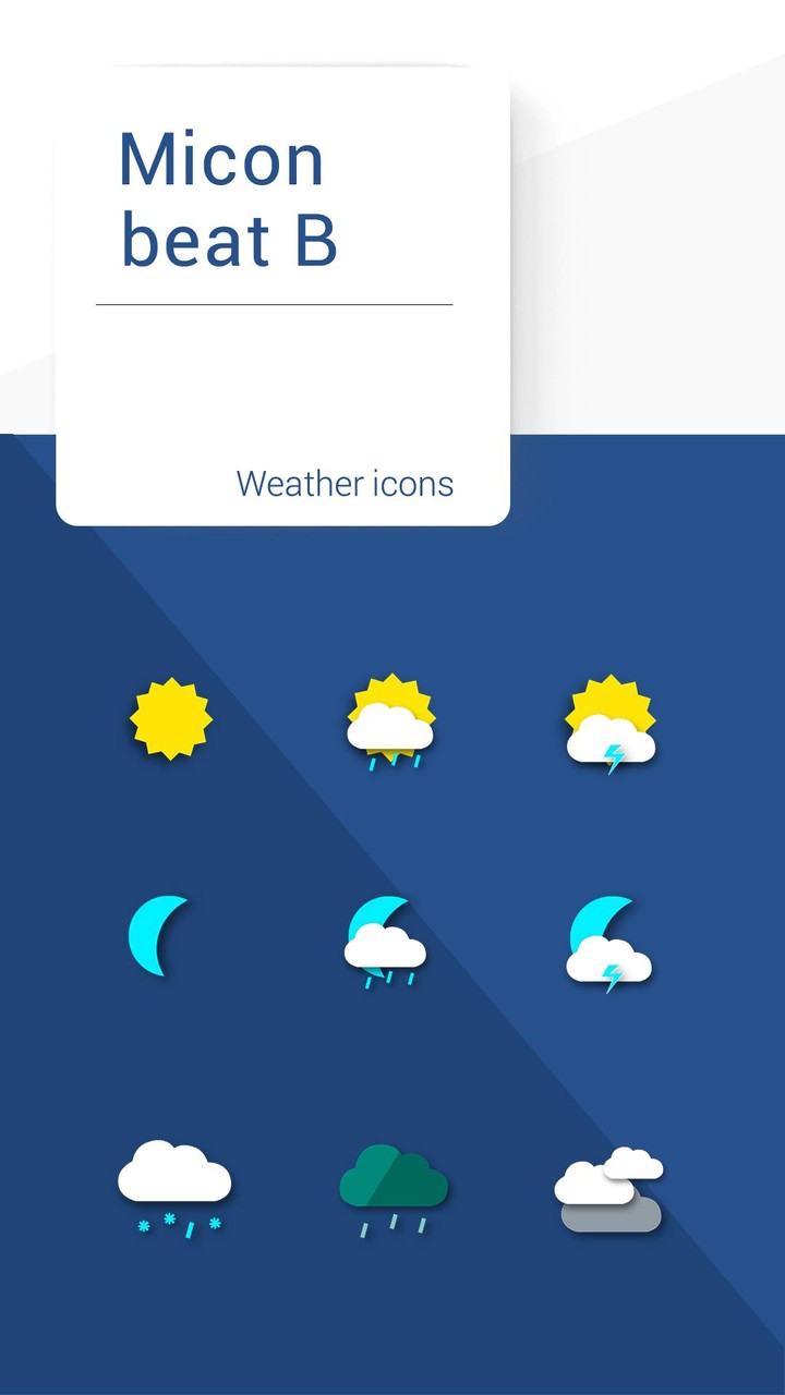 Micon Beat B weather icons screenshot image 6_Popularmodapk.com