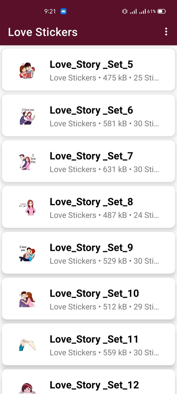 Love Romantic Stickers For Whatsapp - WAStickerApp screenshot image 5_Popularmodapk.com