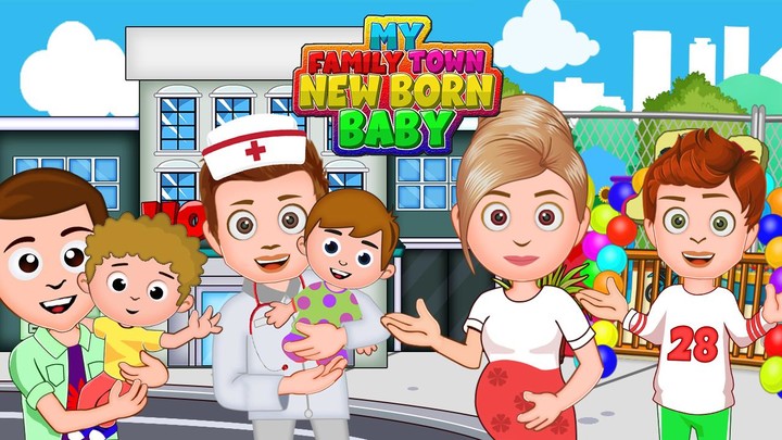 My Family Town : NewBorn Baby screenshot image 1_Popularmodapk.com