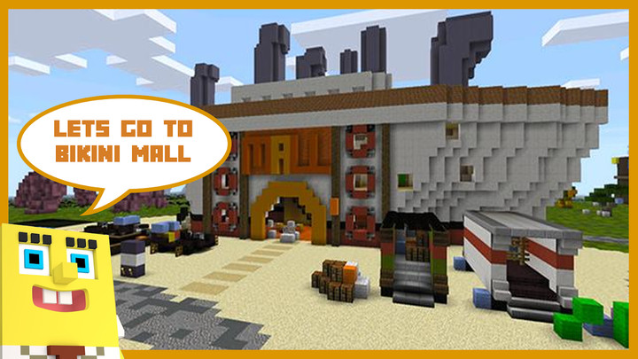 Bikini Bottom and Pineapple House Map MCPE screenshot image 1_Popularmodapk.com