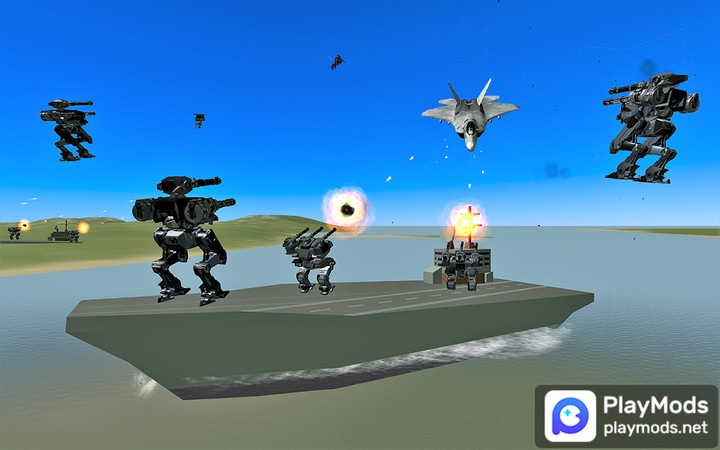 F22 vs Robots - Air Shooting<span>(Unlock all levels)</span> screenshot image 3_Popularmodapk.com