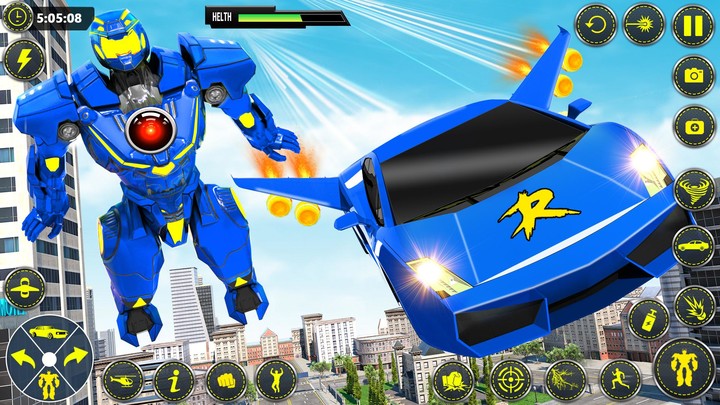 Muscle Car Robot Car Game screenshot image 4_Popularmodapk.com