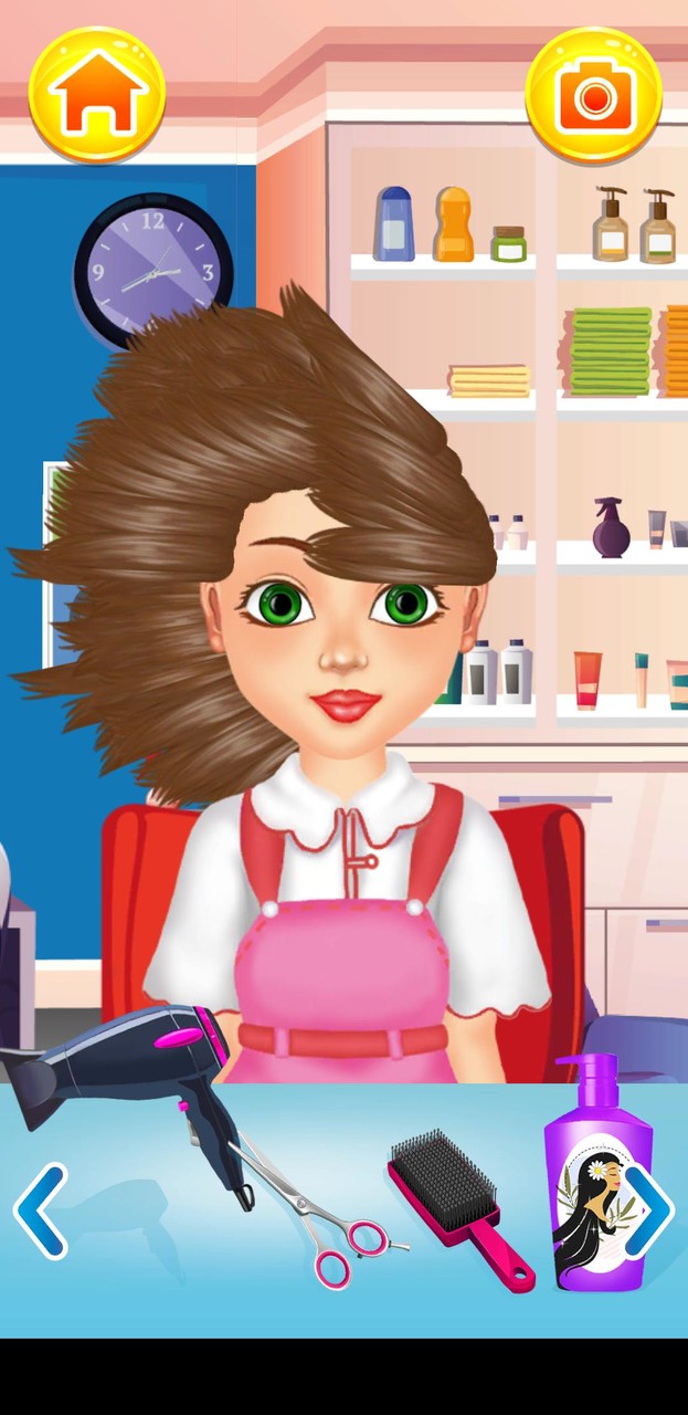 Hair salon game screenshot image 1_Popularmodapk.com