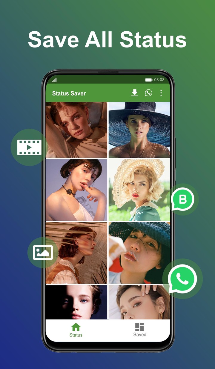 Status Saver - Download & Save Status for WhatsApp screenshot image 1_Popularmodapk.com