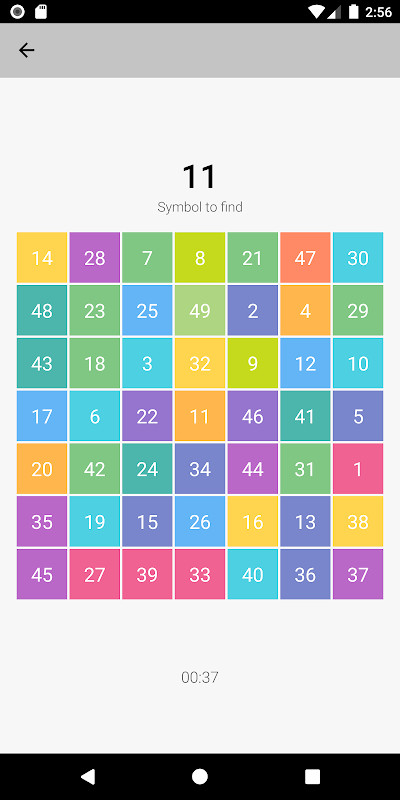 Schulte table: speed reading screenshot image 9_Popularmodapk.com