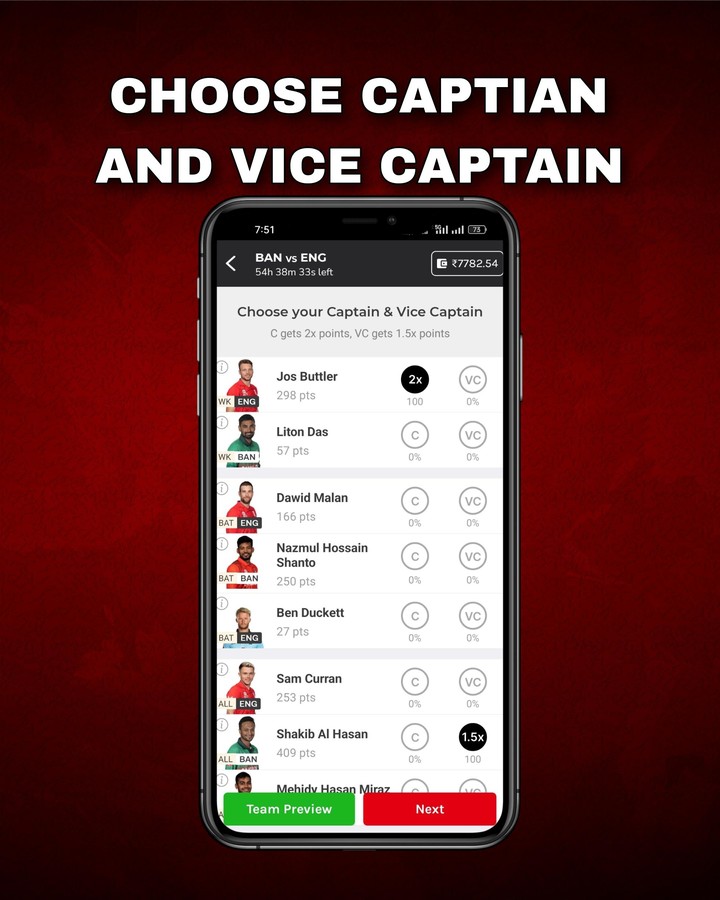 FantPlay11:Fantasy Cricket App screenshot image 4_Popularmodapk.com