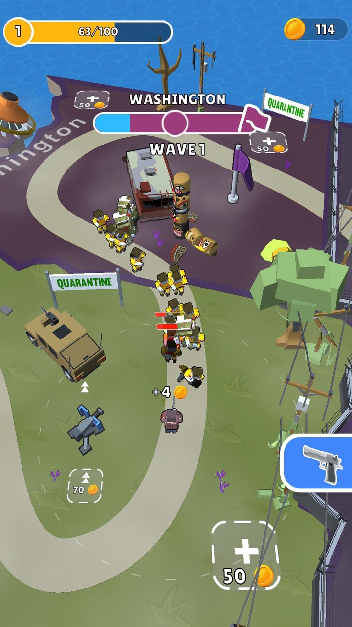 Survive In States: Z Defense screenshot image 2_Popularmodapk.com