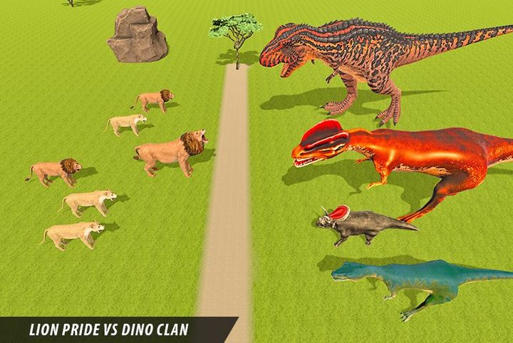 Lion vs Dinosaur Battle Game screenshot image 5_Popularmodapk.com