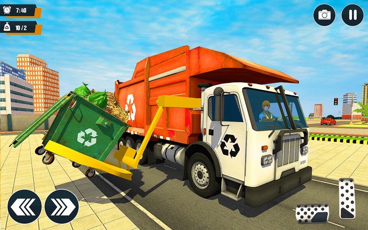 Garbage Truck Driving Games 3D screenshot image 2_Popularmodapk.com