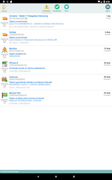 Rastreio Fácil (rastreamento correios) screenshot image 11_Popularmodapk.com