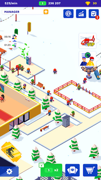 Ski Resort: Idle Tycoon(Mod) screenshot image 7_Popularmodapk.com