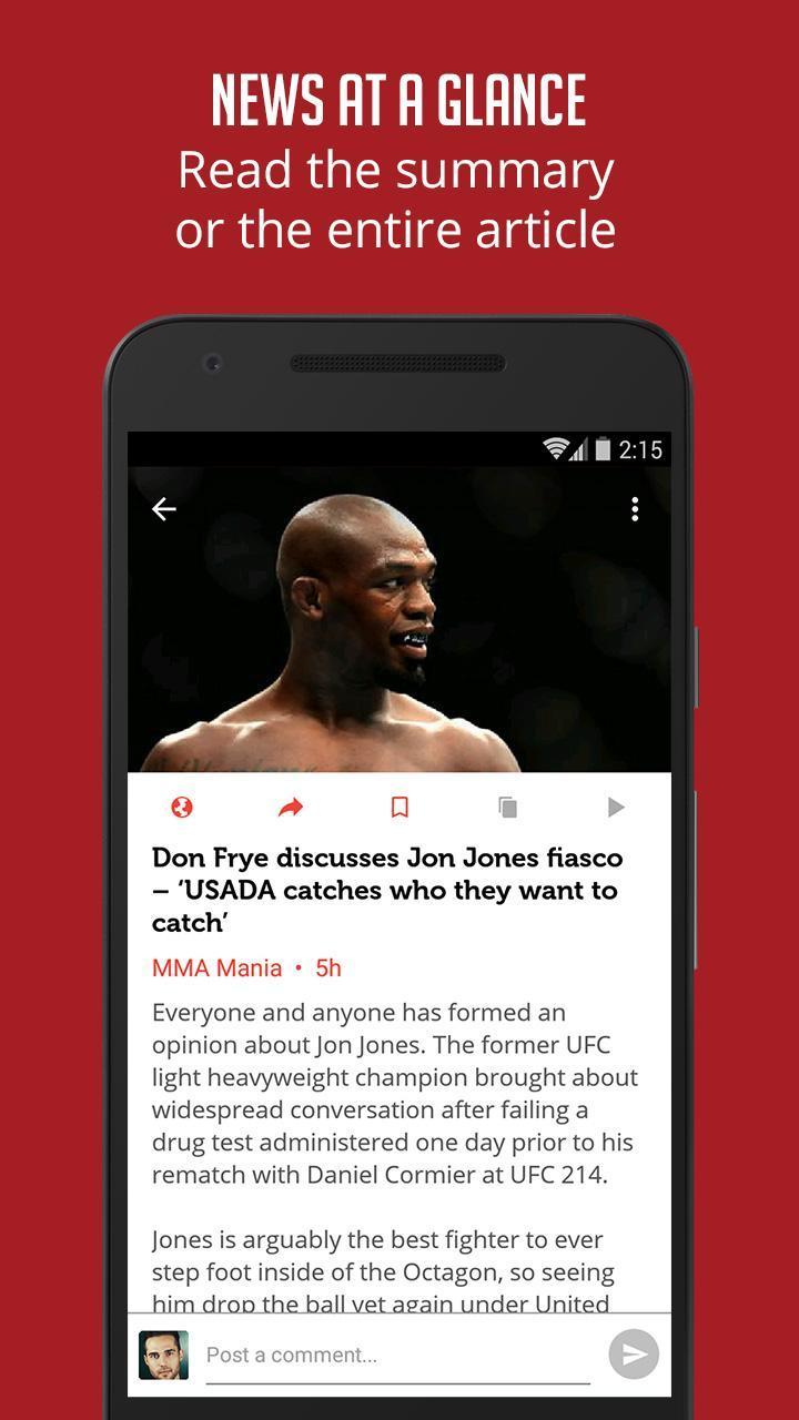 MMA Fighting News & Interviews screenshot image 8_Popularmodapk.com
