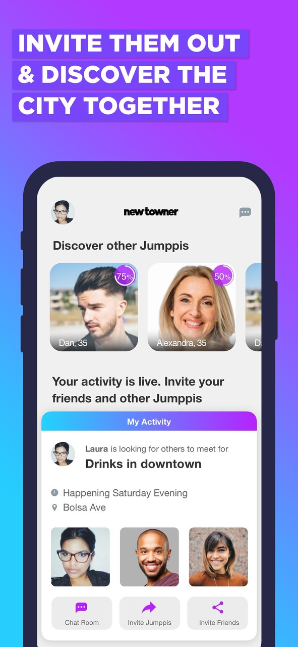 NewTowner: Meet People Nearby screenshot image 3_Popularmodapk.com