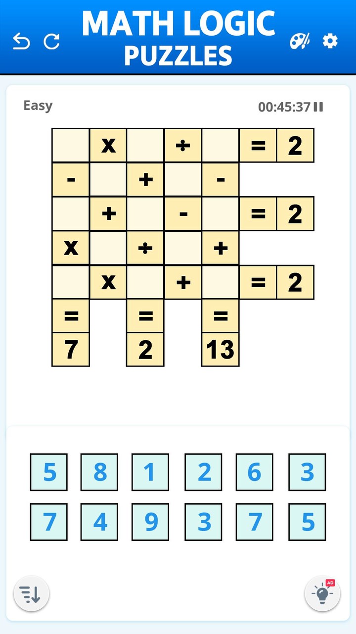 Math Puzzle Game: Crossmath screenshot image 4_Popularmodapk.com