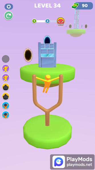 Human Slingshot<span>(No Ads)</span> screenshot image 3_Popularmodapk.com