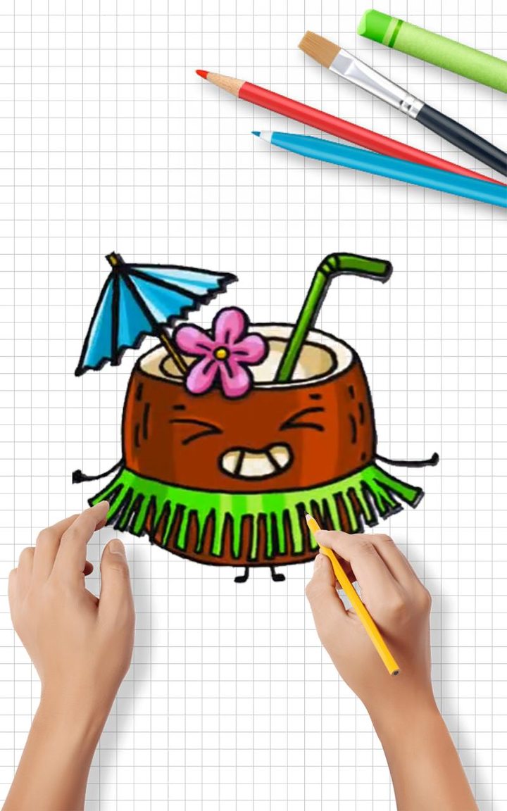 Draw Cute Drinks & Juices Step by step screenshot image 11_Popularmodapk.com