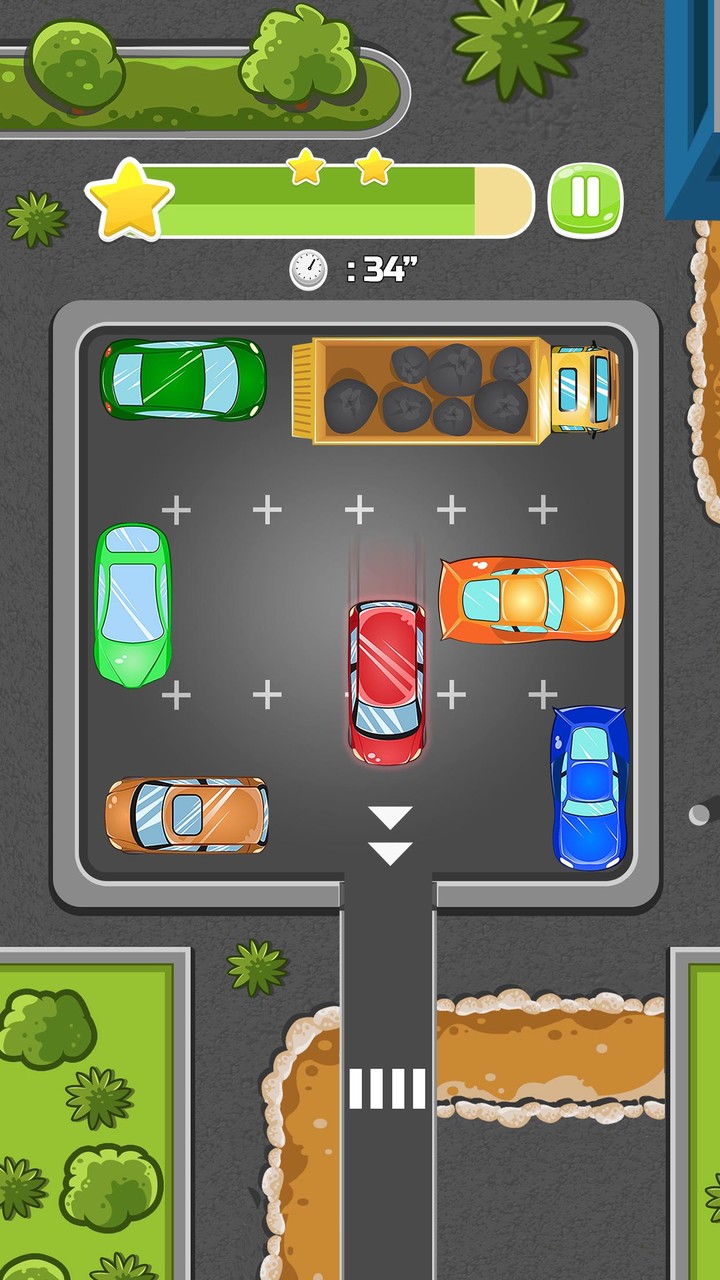 Parking Panic : exit red car screenshot image 3_Popularmodapk.com