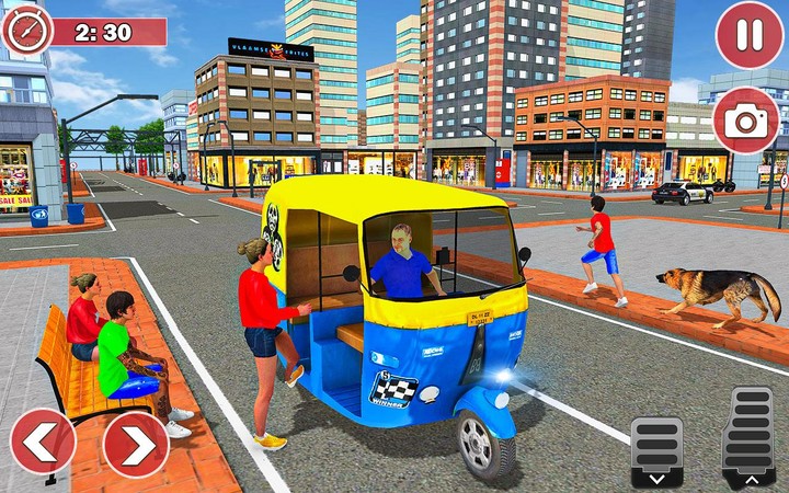 Modern Auto Rickshaw Games 3d screenshot image 4_Popularmodapk.com