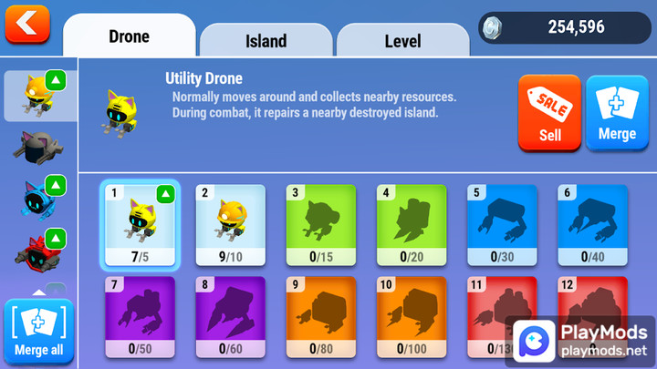 Drone Battle : idle cats<span>(unlimited money)</span> screenshot image 4_Popularmodapk.com