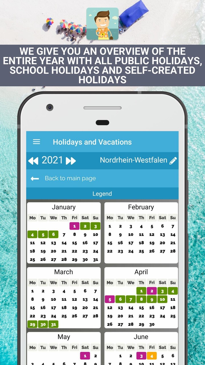 Holidays and school vacations screenshot image 5_Popularmodapk.com