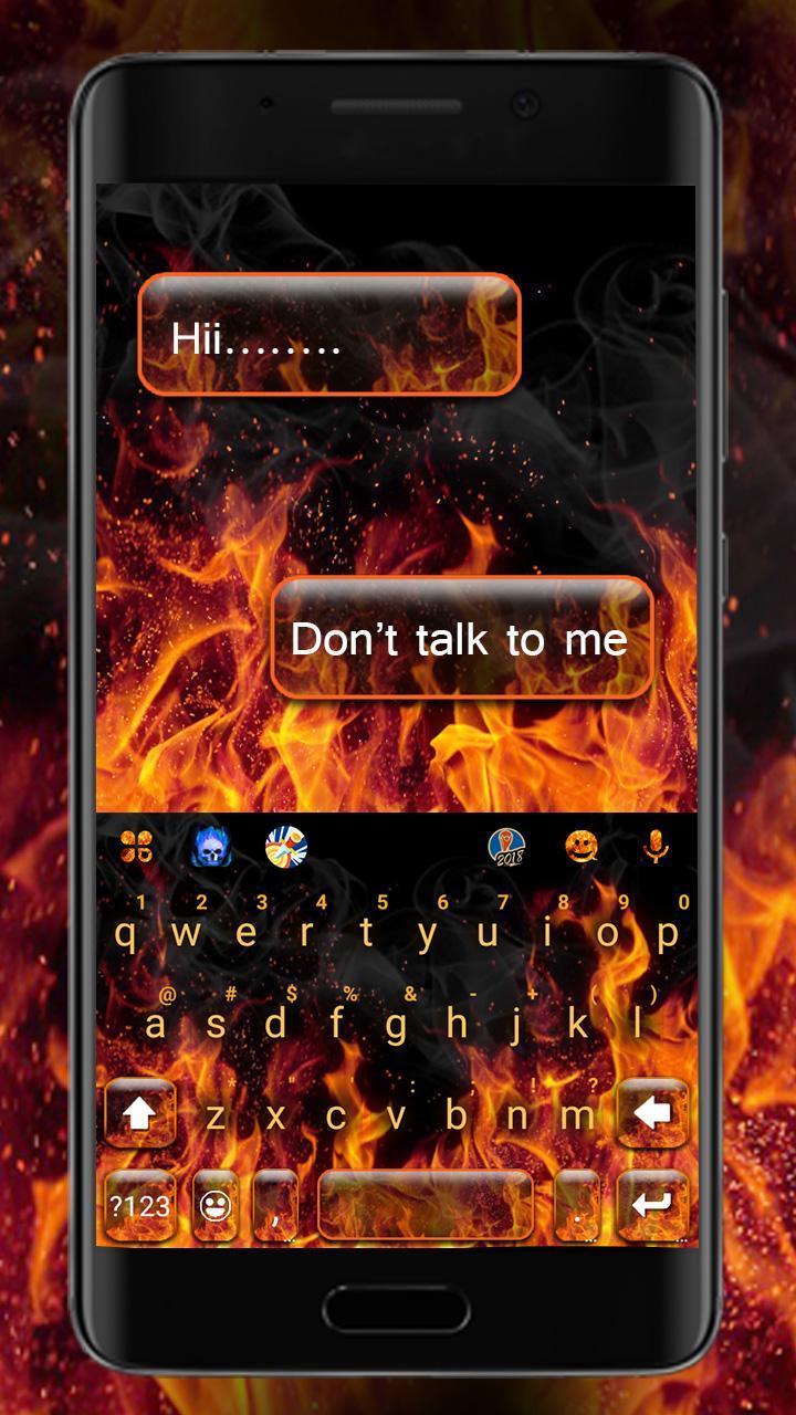 Burning Fire Keyboard Theme screenshot image 1_Popularmodapk.com