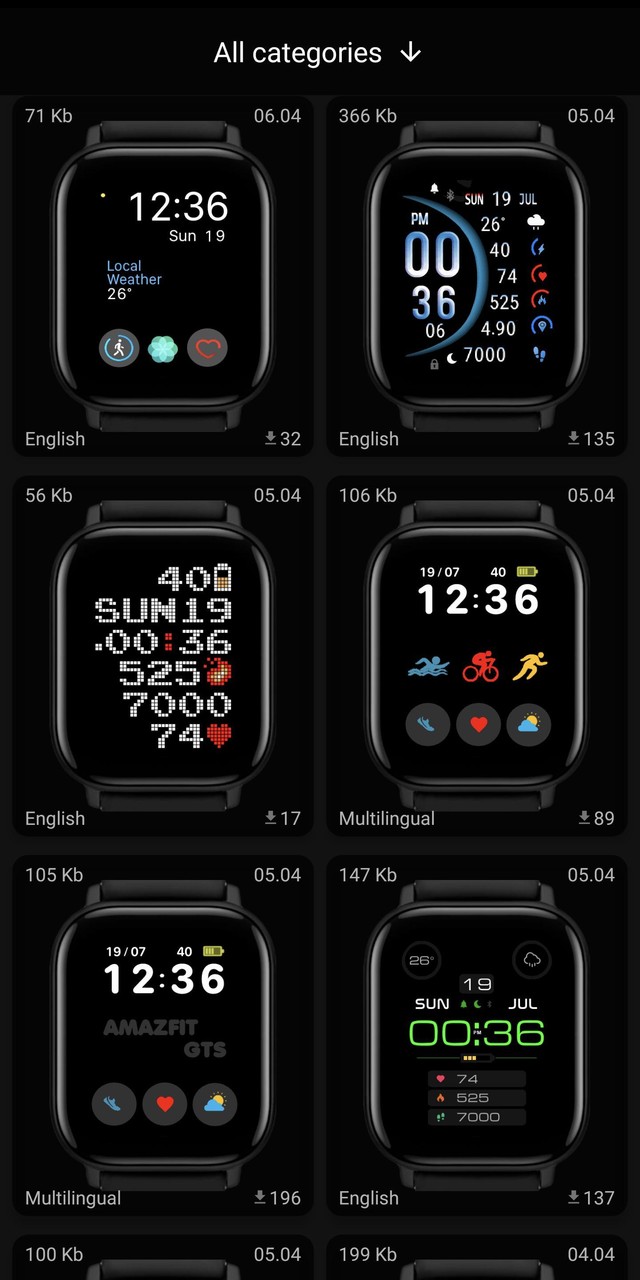 Amazfit GTS WatchFaces screenshot image 5_Popularmodapk.com