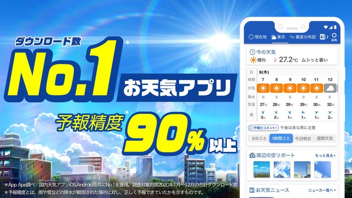 ウェザーニュース  天気・雨雲レーダー・台風の天気予報アプリ screenshot image 9_Popularmodapk.com