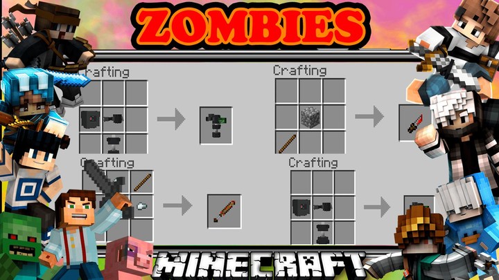 Zombie Minecraft Game Mod MCPE screenshot image 3_Popularmodapk.com