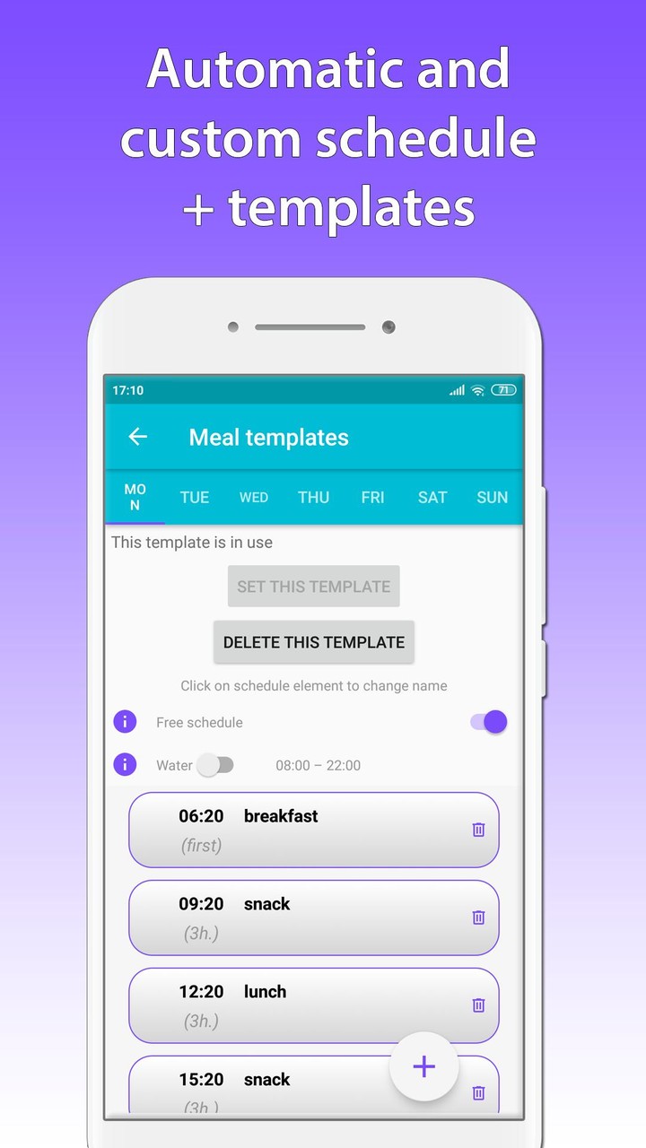 MealTimer - food and water screenshot image 8_Popularmodapk.com