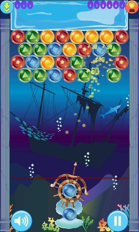 (HD) Ocean Bubble Shooter screenshot image 3_Popularmodapk.com