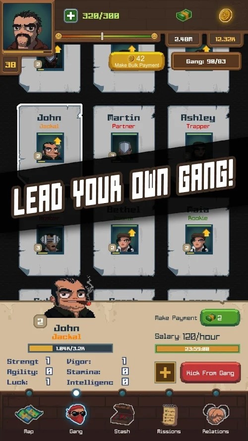 G.A.N.G.Gang Management RPG(Mod Menu) screenshot image 2_Popularmodapk.com