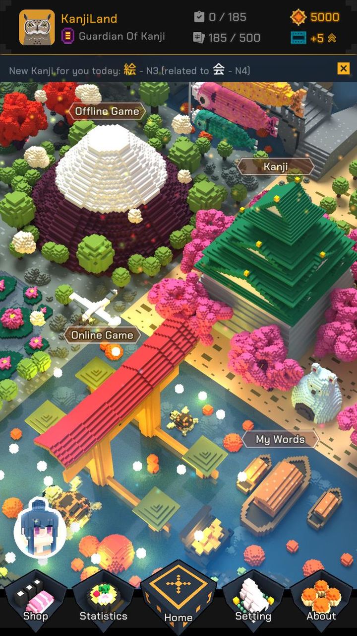 Kanji Land - JLPT Kanji Learni screenshot image 1_Popularmodapk.com