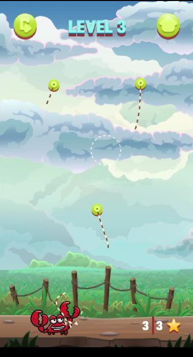 Hungry Crab Rope Rescue Game screenshot image 3_Popularmodapk.com