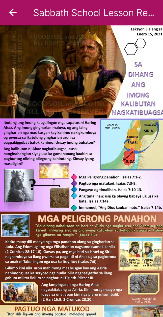 Sabbath School Lesson Cebuano screenshot image 3_Popularmodapk.com