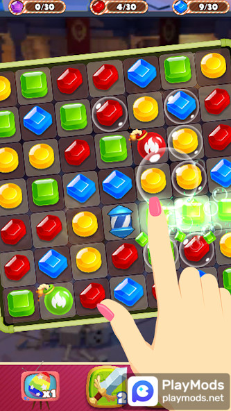 Jewel Dungeon - Match 3 Puzzle<span>(Unlimited money)</span> screenshot image 1_Popularmodapk.com