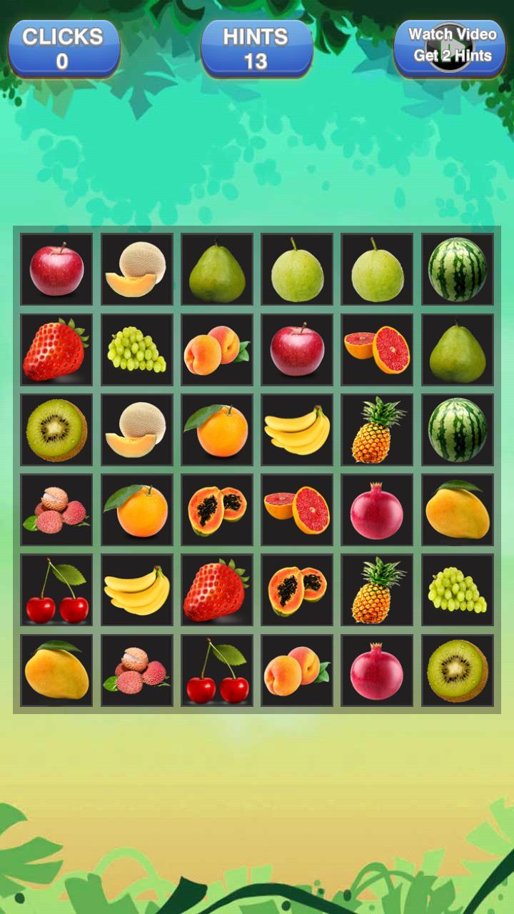 Matching Fruit : Memory Game screenshot image 2_Popularmodapk.com