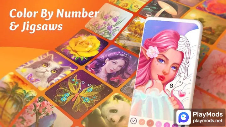 Color by Number Coloring Games<span>(unlimited hints)</span> screenshot image 1_Popularmodapk.com