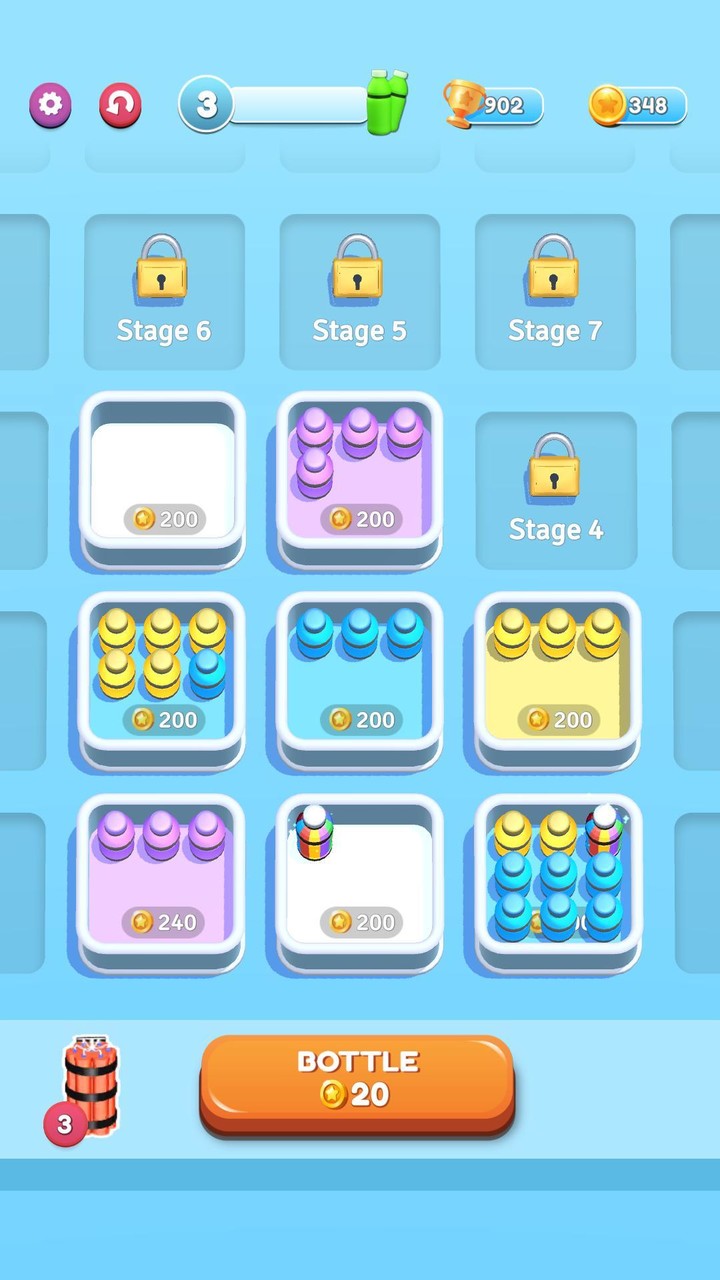 Bottle Sort screenshot image 1_Popularmodapk.com