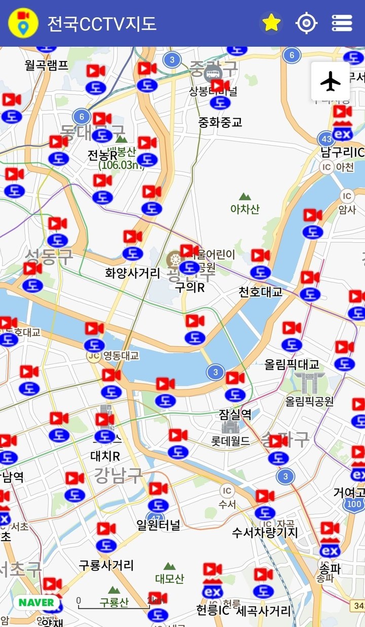 Korea CCTV map screenshot image 7_Popularmodapk.com